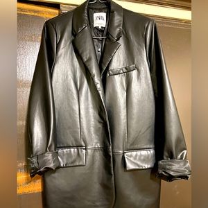 Zara leather jacket
